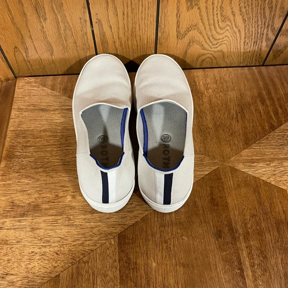 Rothy's The Slip On Sand Knit Fabric Low Everyday Sneakers - Size W8 - Picture 7 of 15